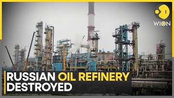 Russia-Ukraine War: Russian Oil Refinery On Fire After Ukrainian Drone Strike | WION