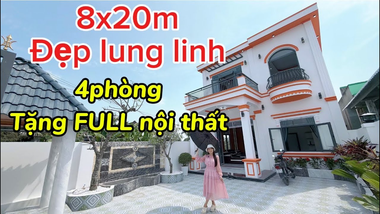 ✅Rẻ hiếm có 8x20m 4pn Mặt Tiền đường nhựa thông! Tặng FULL nội thất-Sân rộng đậu 2 ôtô SỔ RIÊNG ĐẸP 