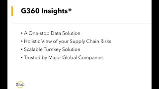 G360 One stop Solution