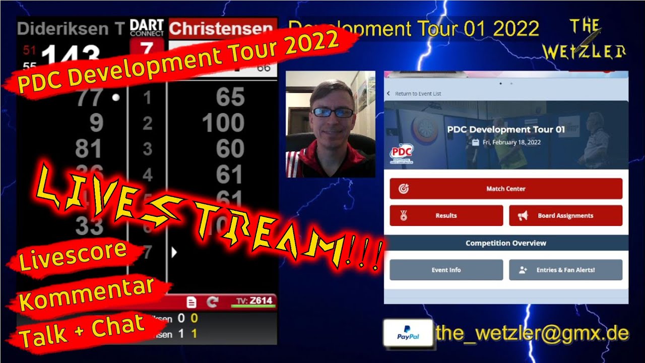 PDC Development Tour 2022 LIVE via Dartconnect
