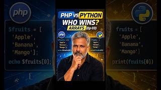 PHP vs Python - Episode 03 - Arrays Comparison #php #python #phpvspython #coding