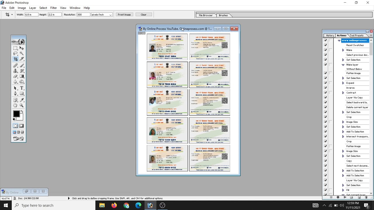 5 E-shram card Automatically Edit card Free Action files