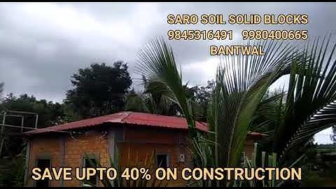 Eco friendly mud block construction | SARO