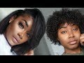Natural Hair Tutorial | Watch me trim, straighten and style my 4a/3c natural hair | Laurasia Andrea