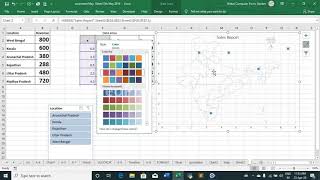 Excel Dynamic Map with Slicer