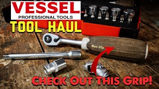 Vessel Tools 14 Drive Ratchet Socket Set, Hose Remover Set, Ball Screwdriver, Clip Removal Tools
