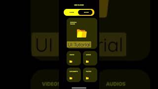 Cloud Storage App UI design in Adobe xd #Shorts