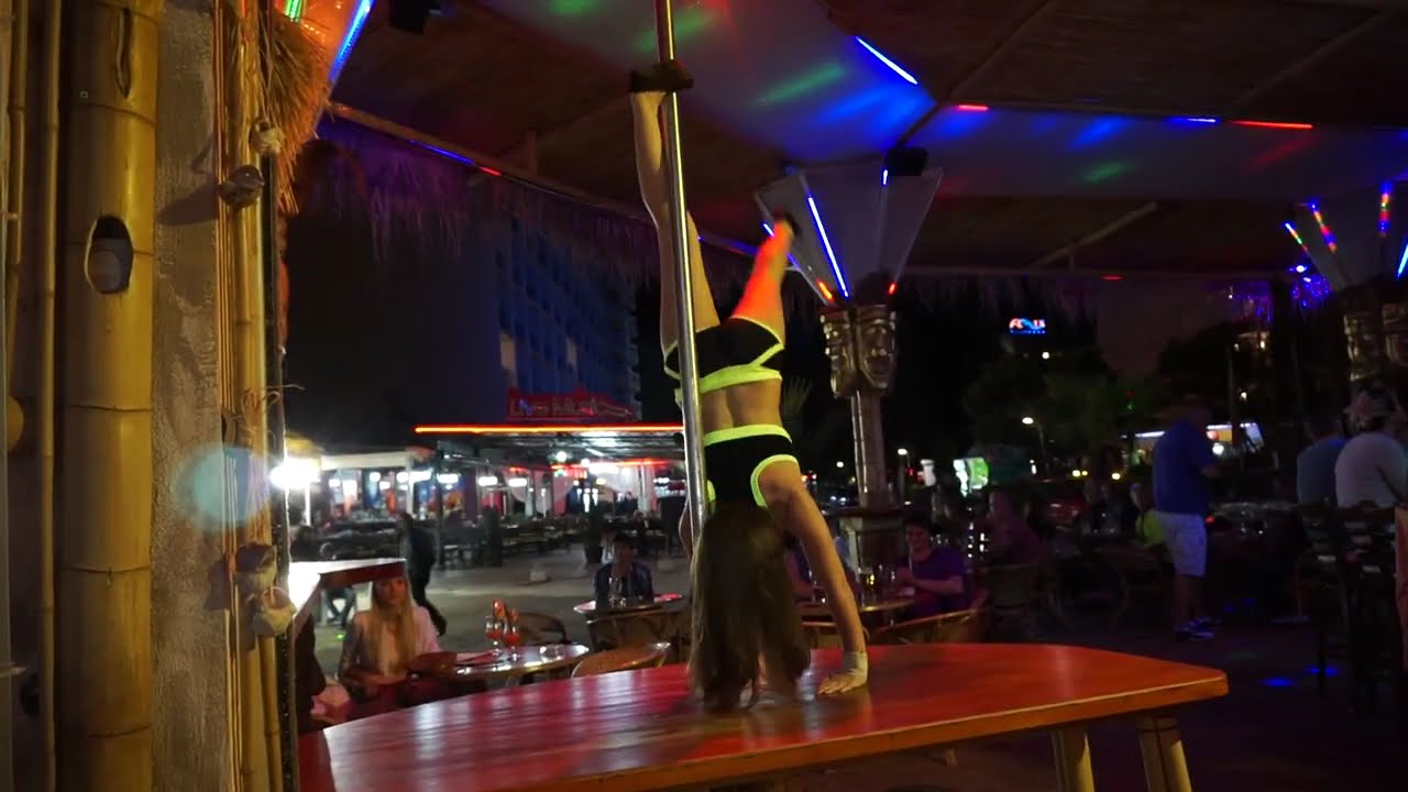 Inna Pole Dance Vira Tiki bar 2014_06_26 Sunny beach Bulgaria YouTube