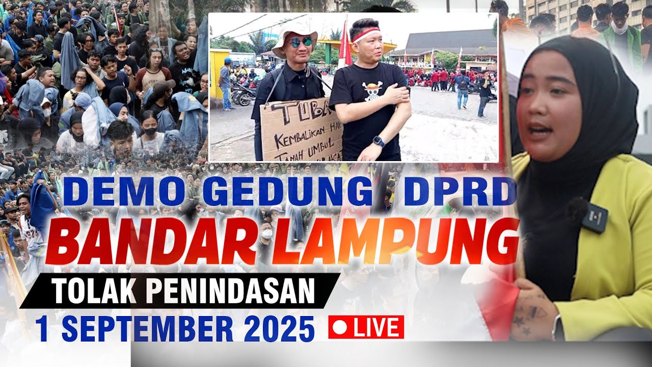🔴 LIVE DEMO DI DPRD LAMPUNG | Suasana Terkini & Aksi Massa
