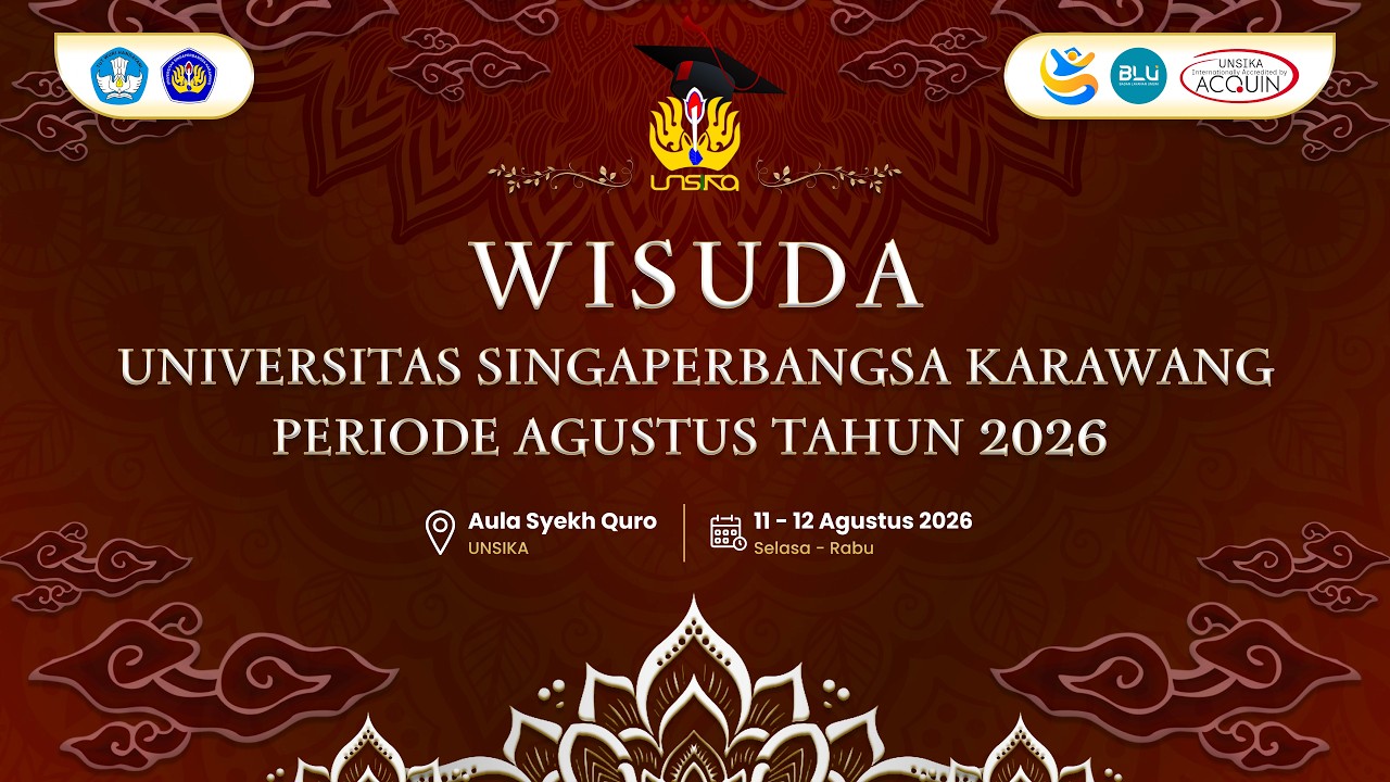 WISUDA PERIODE AGUSTUS TAHUN 2026 SESI 1