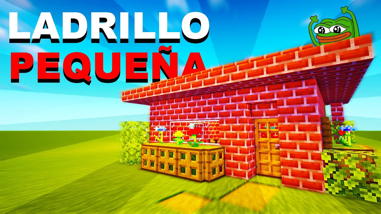 Como hacer una ?CASA de LADRILLO PEQUEÑA en MINECRAFT?[MUY FÁCIL Y  SENCILLA] - YouTube