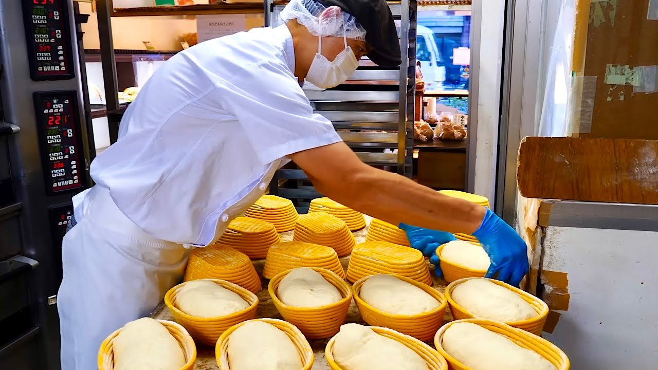 Познакомьтесь поближе с японской пекарней, которая печет много полезного хлеба!  [АСМР]