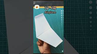 How to make a zigzag gliders paper plane homemade origami flying glider plane #diy #craft #short💯