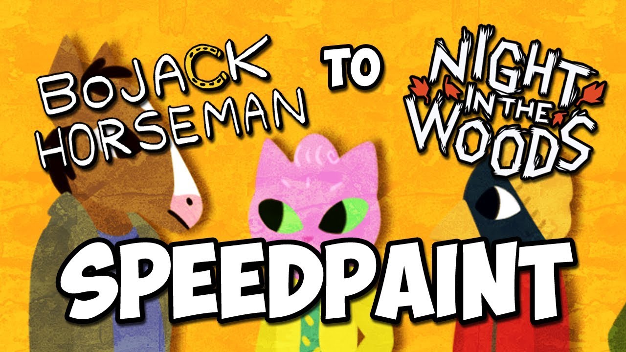 Drawing Bojack Horseman Characters in NITW Style - YouTube