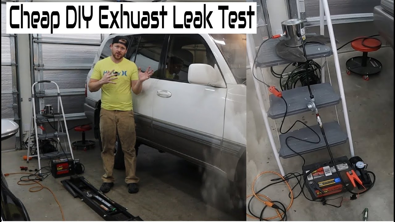 DIY Cheap Exhaust Leak Smoke Test YouTube