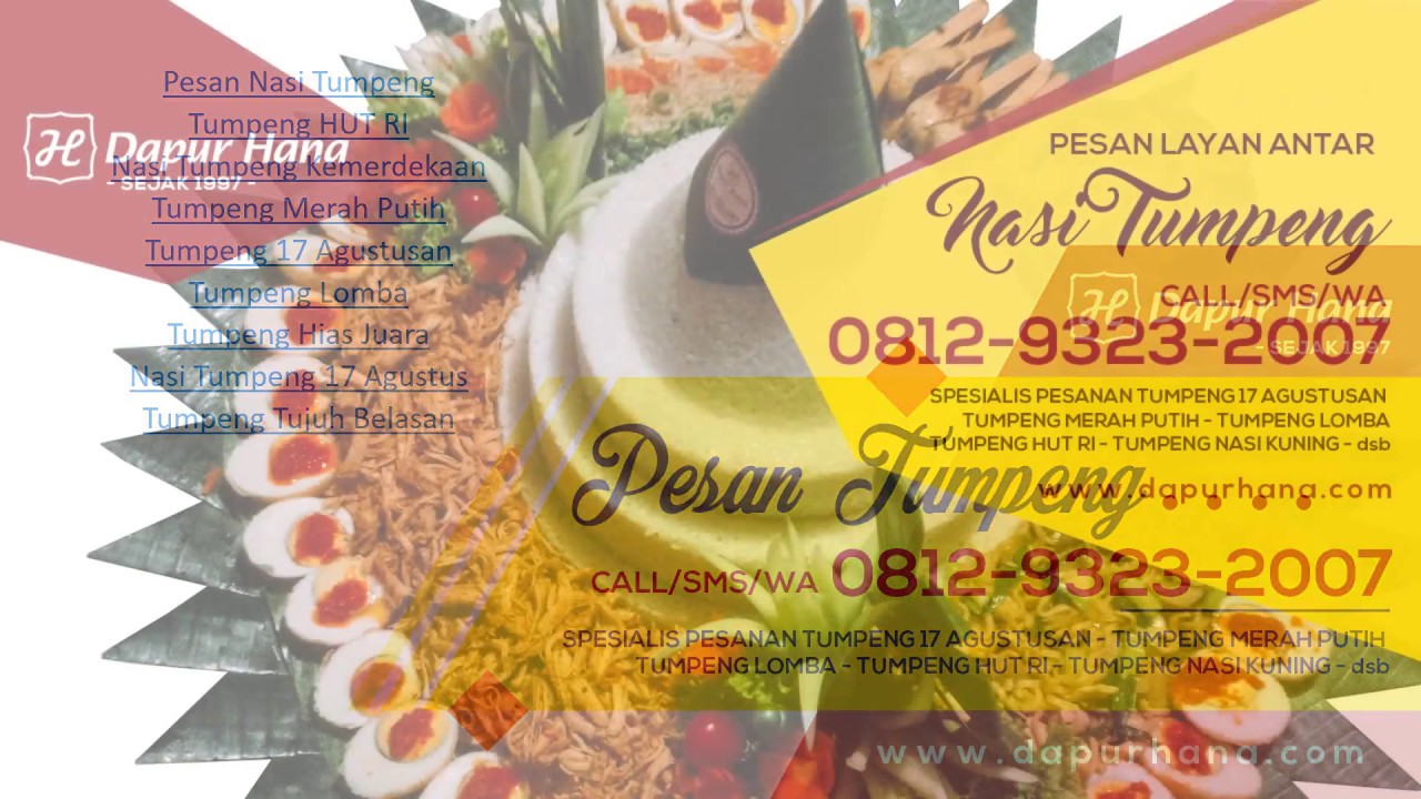 Kumpulan Contoh Hiasan Tumpeng 17 Agustusan  Hari 