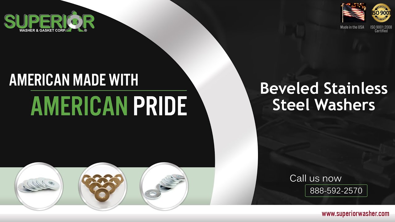 Beveled Stainless Steel Washers From Superior Washer & Gasket Corp.