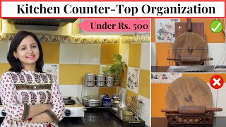 Kitchen Countertop organization Ideas | Best Organizers for Kitchen Under Rs 500 | Urban Rasoi