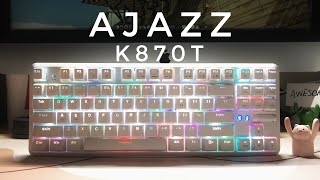Ajazz K870T Mechanical Keyboard Unboxing - No Talking Unboxing