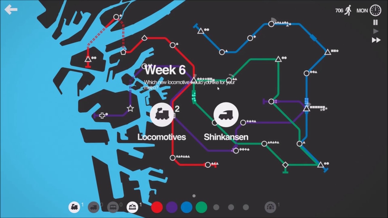 Mini metro - Osaka (2361) - 10 weeks achievement