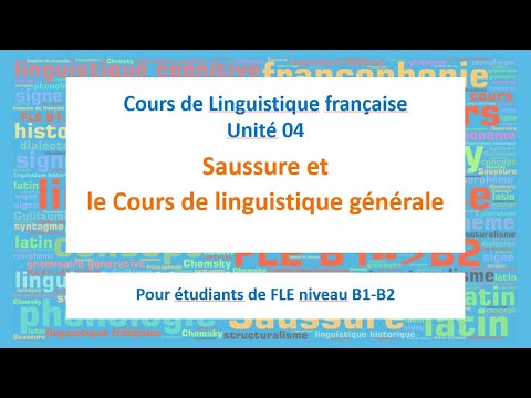 04/Saussure et le Cours de linguistique générale