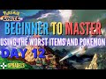 BEGINNER TO MASTER CHALLENGE! *Using The Worst Pokemon & Held Items* Day 12