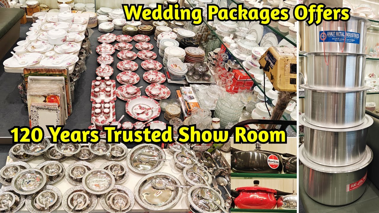 Wedding Packages Offers.. || 120 Years Trusted Show Room || Steel & Melamine Dinner Sets #lowprices