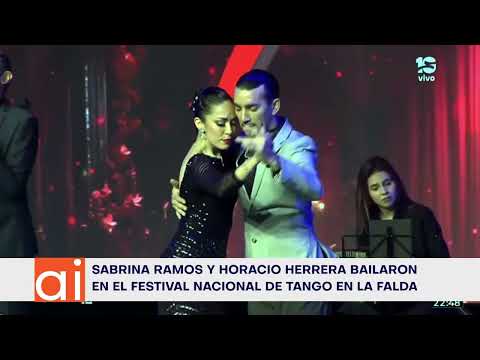 Tango: Sabrina Ramos y Horacio Herrera bailaron en el Festival de La Falda