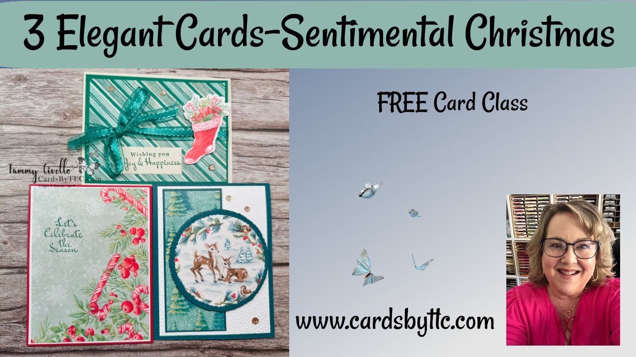 3 Simple Elegant Cards-Sentimental Christmas from Stampin' Up! - YouTube