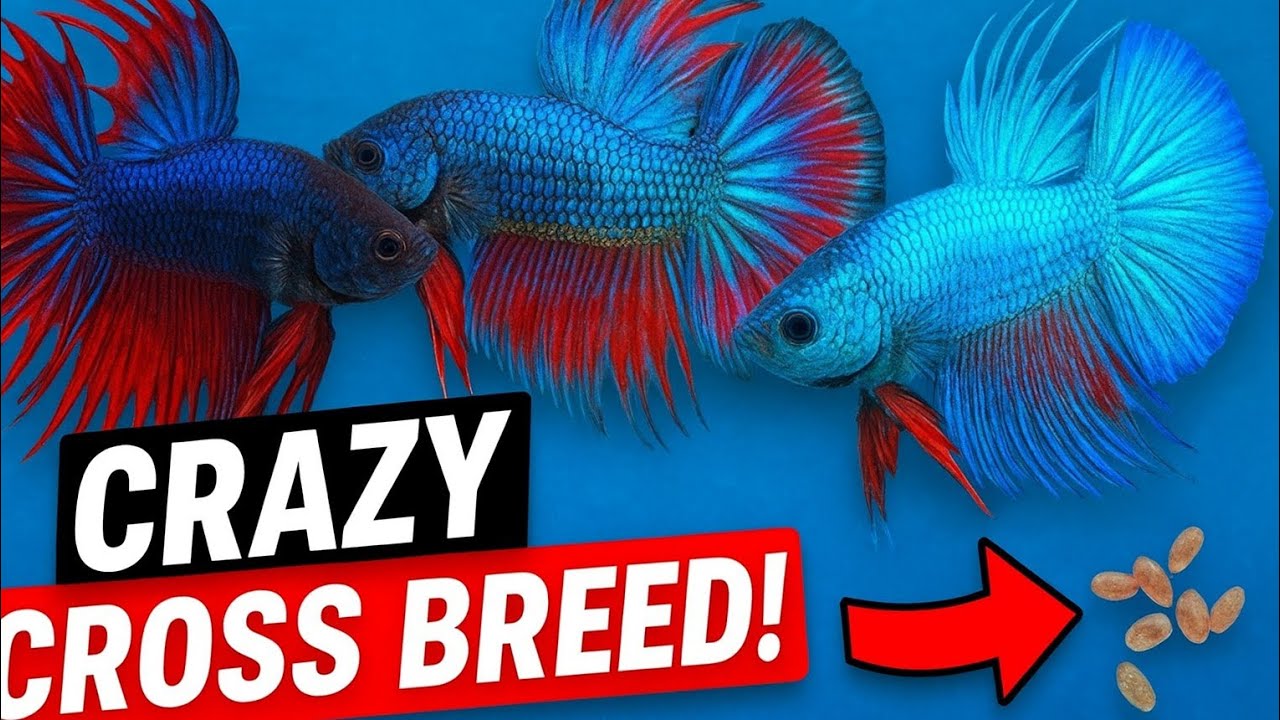 Breeding Rarest Bettas! Alien × Dragon × Crowntail Mix – Crazy Colors Coming! 