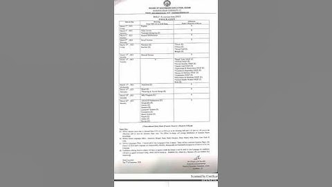 Hslc exam routine 2023