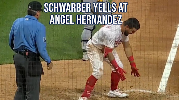 Schwarber loses his mind on Ángel Hernández, a breakdown