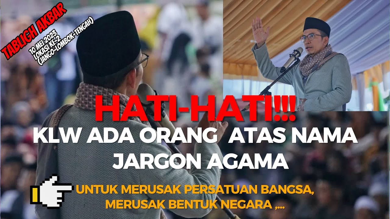 Ceramah TGB: Hati-hati terhadap orang yang menggunkan jargon agama untuk merusak persatuan