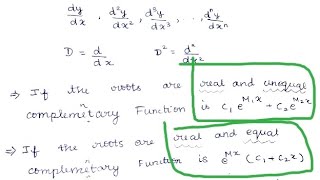 Details How to find Complementary Function | Finding CF | Linear differential equations News