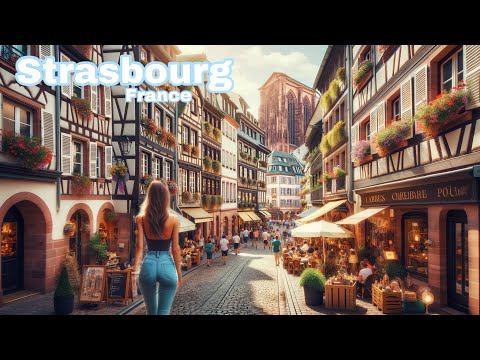 Strasbourg France - 4K Hdr 60Fps Walking Tour