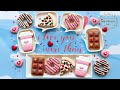 VALENTINE COOKIES ~ I love you more than...Chocolate, Coffee, Donuts & Pizza!