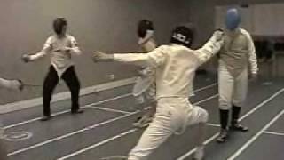 Joel Johnson demonstrates a Sport Fencing Disengage Lunge