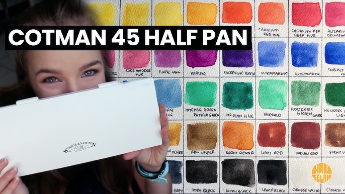 REVIEW: Winsor & Newton Cotman Half-Pan Set of 12 Watercolors! 