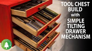 Machinist Tilting DropDown Drawer Tool Chest Made From Scrap