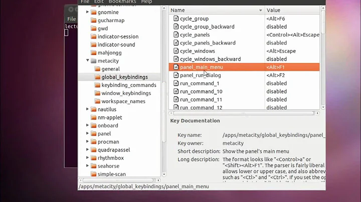 Ubuntu Tweak - Using the Windows Key for a Shortcut
