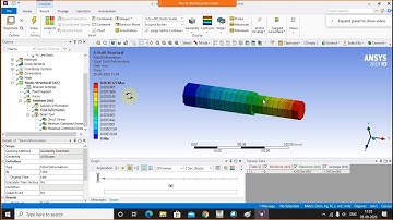 1D and 3D analysis and validation of step bar in ansys