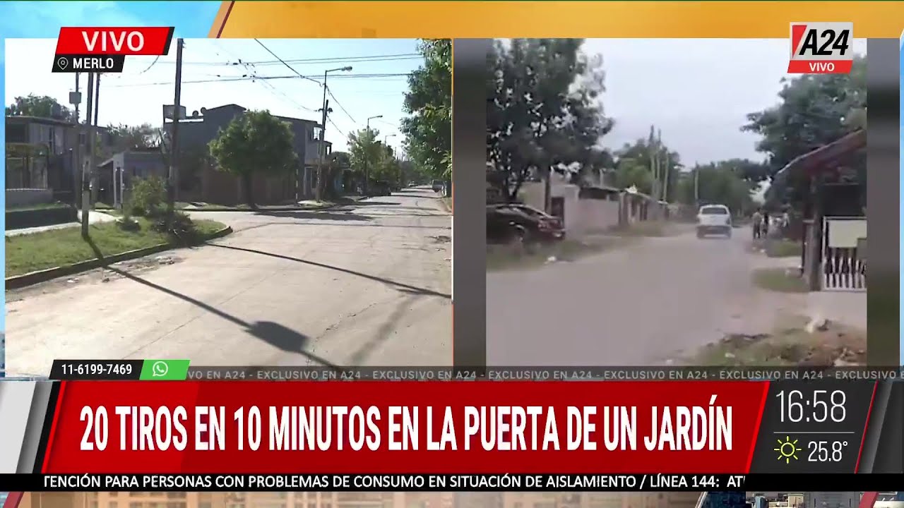 Merlo: por una persecución y tiroteo frente a un jardín de infantes tuvieron que evacuar a los chicos
