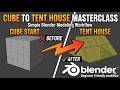 Building a Tent house - Timelapse | #blender #dailyanimation #AkkuKiDuniya