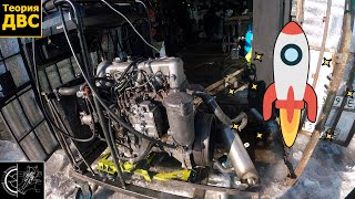 Запуск двигателя Mercedes om616 2.4D после сборки