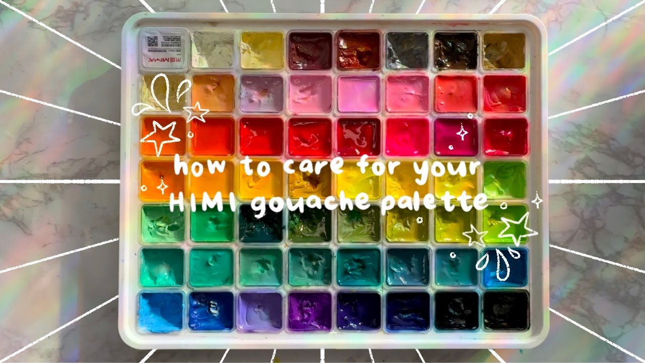 How to Care for Your HIMI Gouache Palette (in less than 2 minutes