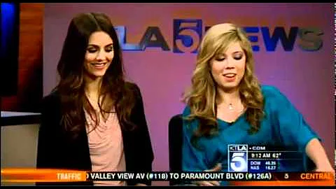 Jennette McCurdy and Victoria Justice on KTLA