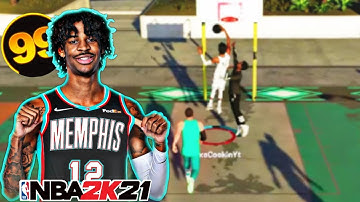 My 99 Slasher Ja Morant Build Is Unstoppable In NBA 2K21!!