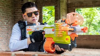 LTT Game Nerf War : Warriors SEAL X Nerf Guns Fight Mr Close And Criminal Gang WITH Black Agency