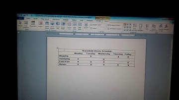 Customizing Tables in MS Word