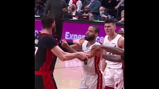 Nurkic Herro Ejected Blazers Heat Getting Chippy In The 4Th